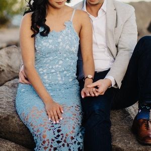 Lace Overlay Sheath Dress